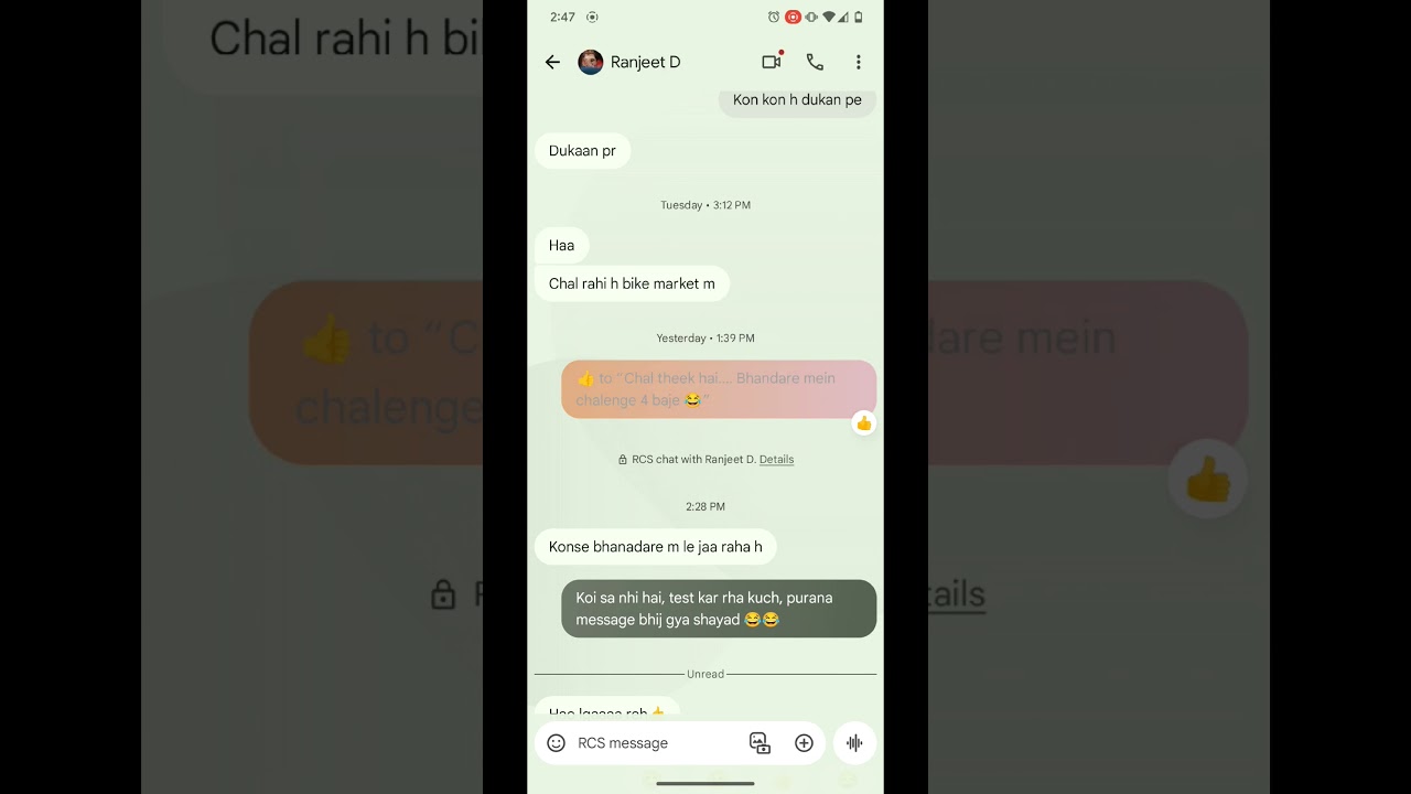 New animated emoji reactions in Google Messages #Android #GoogleMessage #Google