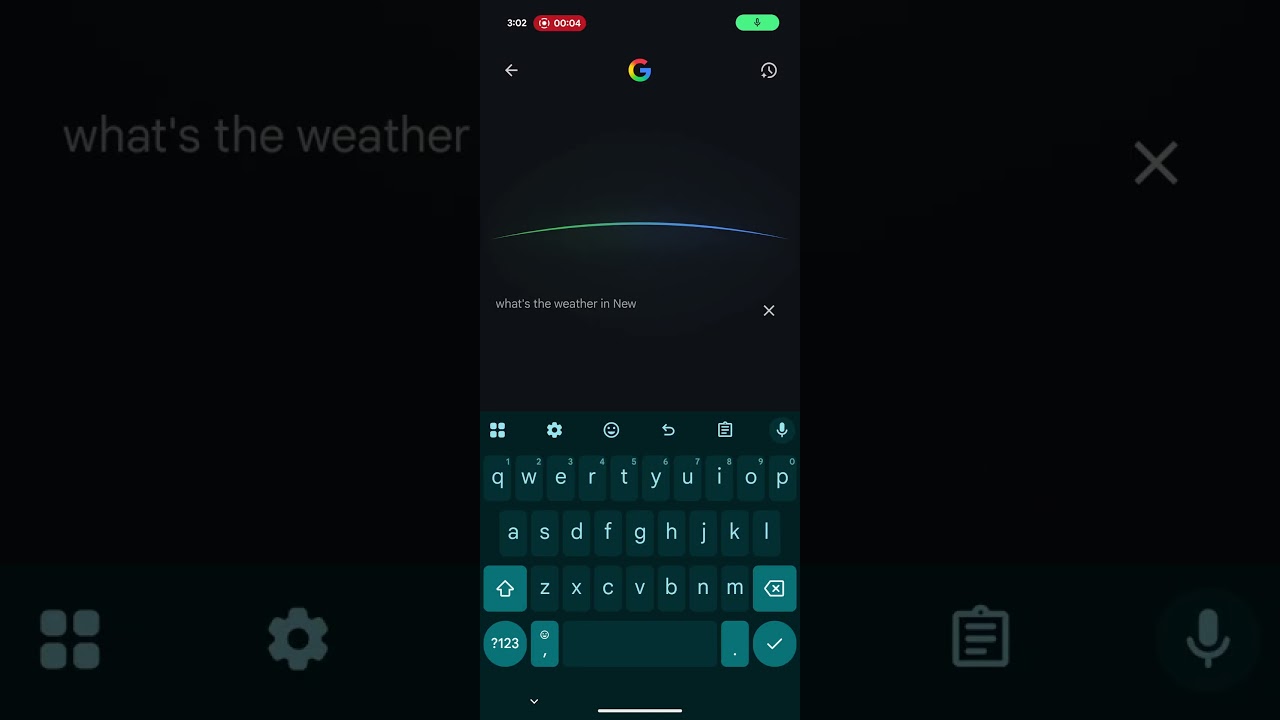 Google AI mode voice input arc