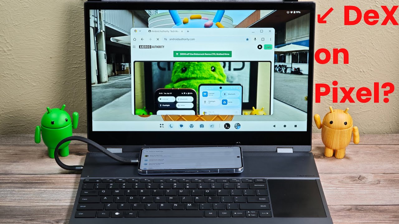 DeX on Pixel?! FIRST LOOK at Android's new Desktop Mode!