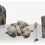 Imagen relacionada con Magdalena Abakanowicz, pionera en la escultura de fibra tejida, es destacada en Google