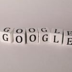 google spelled on letter cubes