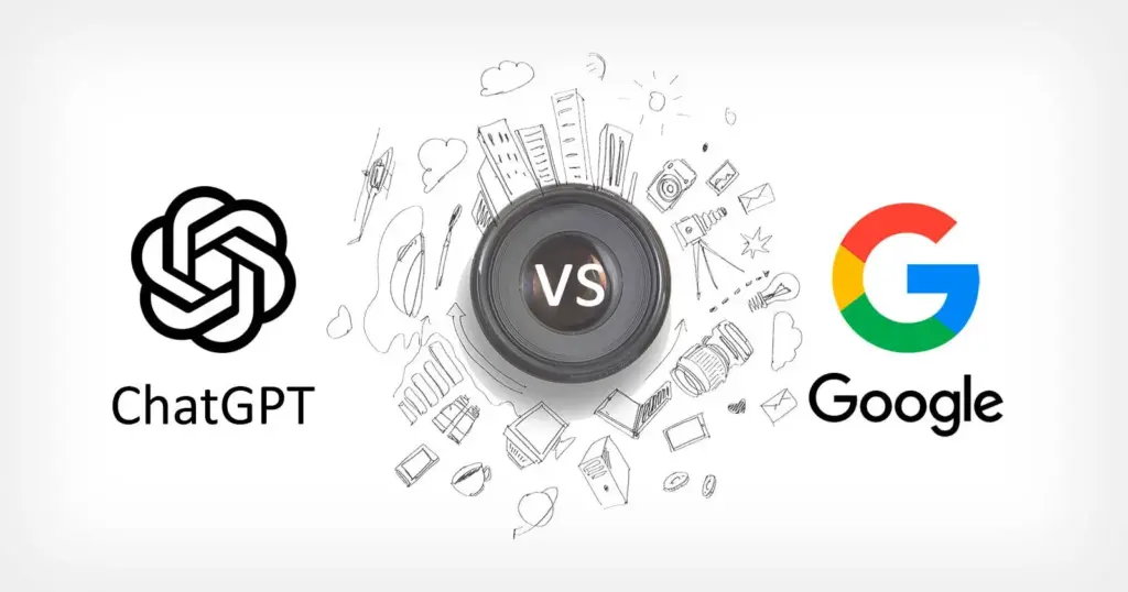 chatgpt versus google